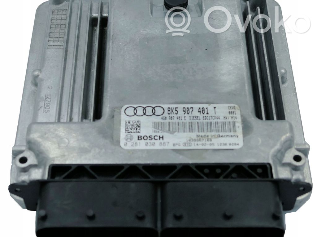 Engine control unit/module   8K5907401T,0281030887