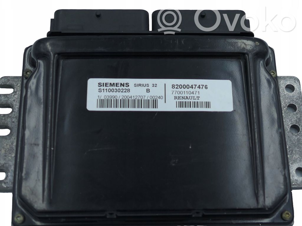 Engine control unit/module ECU   8200047476,S110030228B