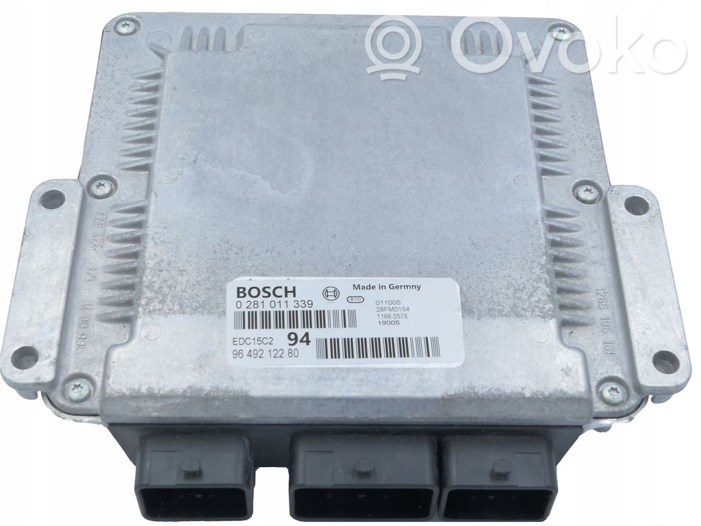 Engine control unit/module   9649212280,0281011339