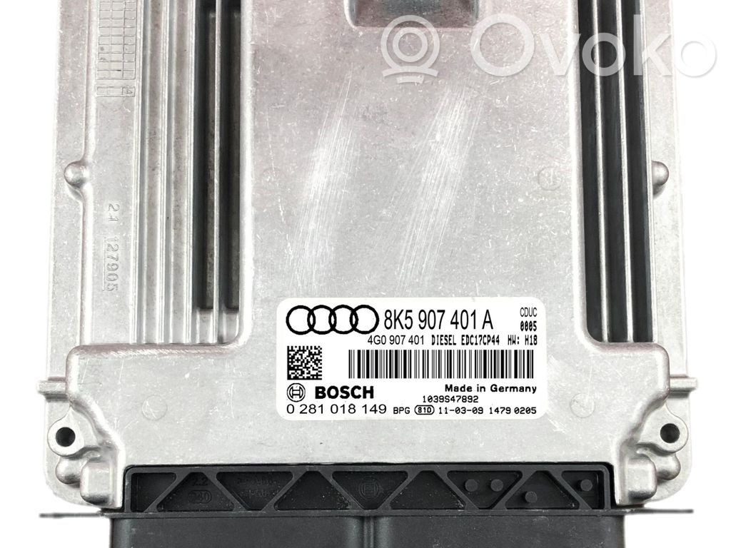 Audi A4 S4 B8 8K Engine control unit/module 