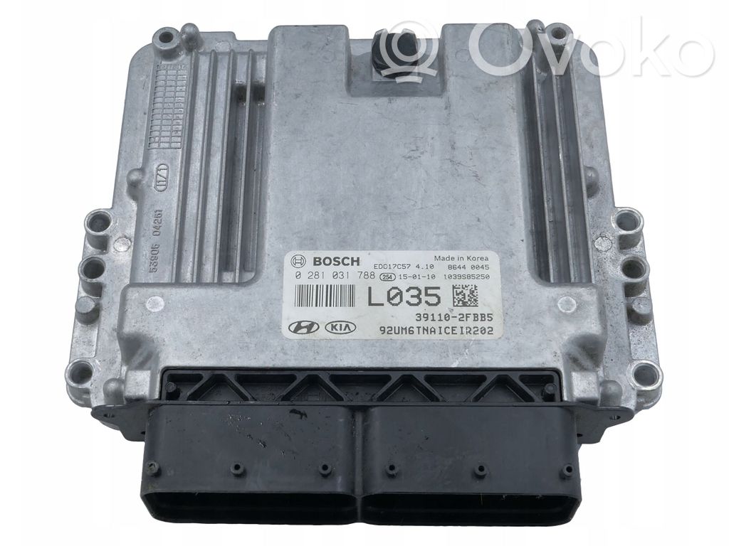Engine control unit/module   391102FBB5,0281031788