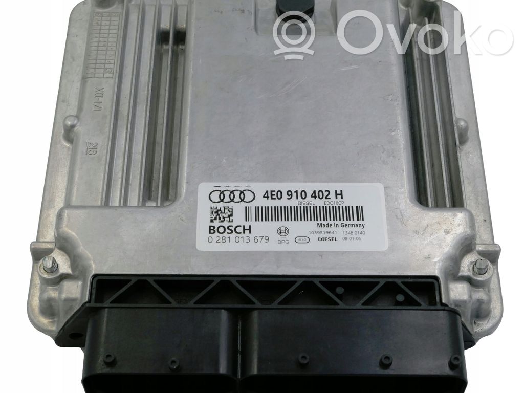 Audi A8 S8 D3 4E Unidad de control/módulo del motor 