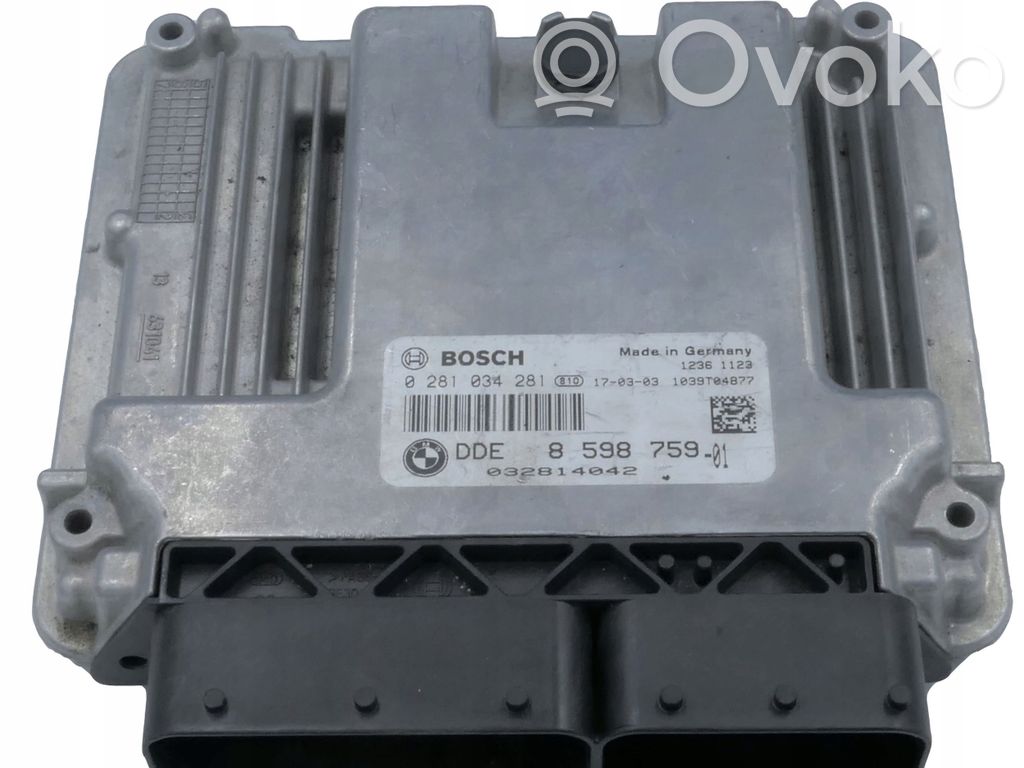 BMW 3 F30 F35 F31 Engine control unit/module 