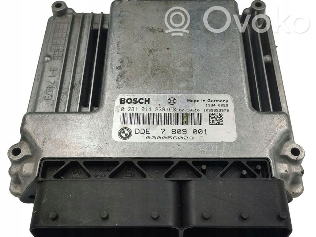 Engine control unit/module   DDE7809001,0281014239