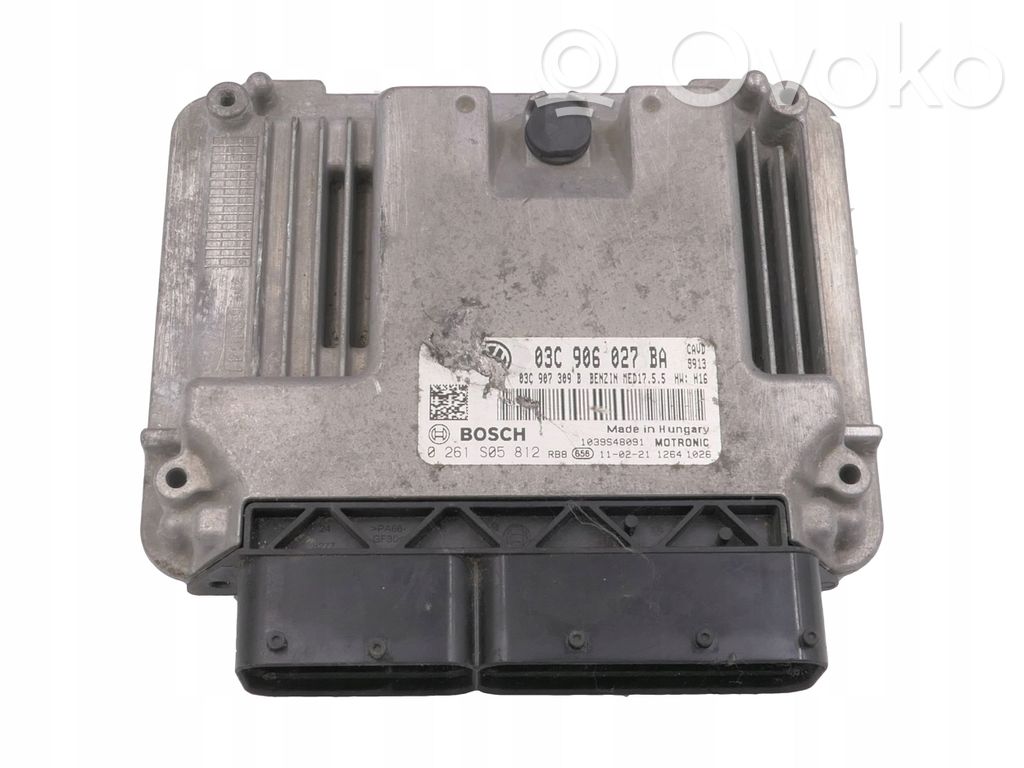 Engine control unit/module   03C906027BA,0261S05812