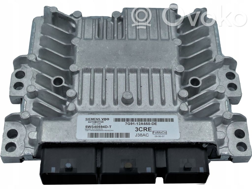 Engine control unit/module   5WS40594DT,7G9112A650DE,3CRE,5WS40594D