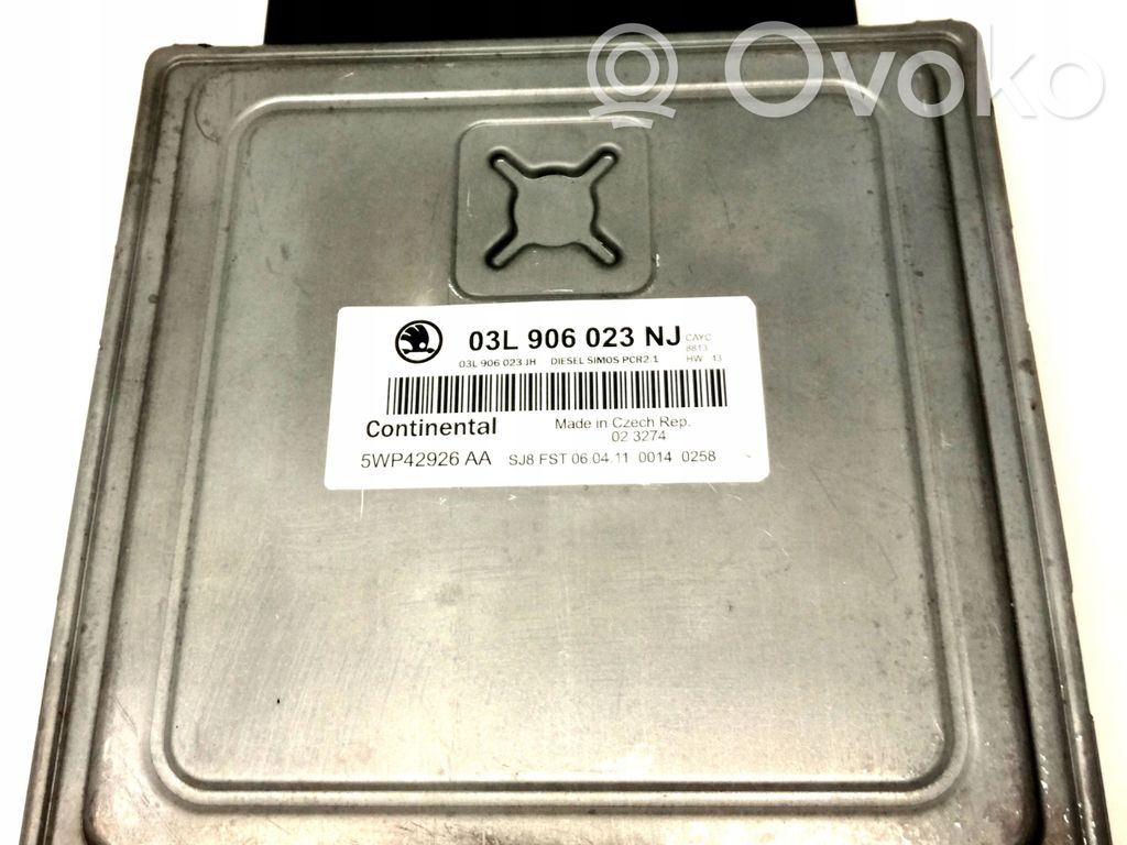Skoda Superb B6 (3T) Engine control unit/module 