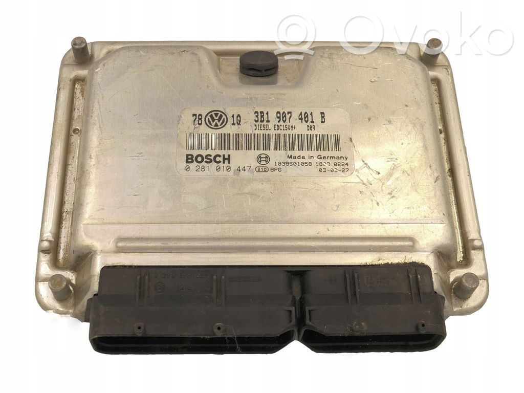 Engine control unit/module   3B1907401B,0281010447,EDC15UM