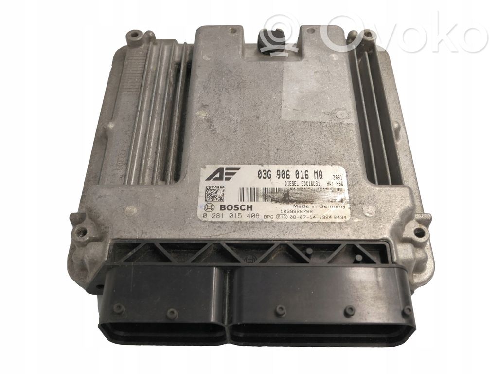 Engine control unit/module   03G906016MQ,0281015408,EDC16U91