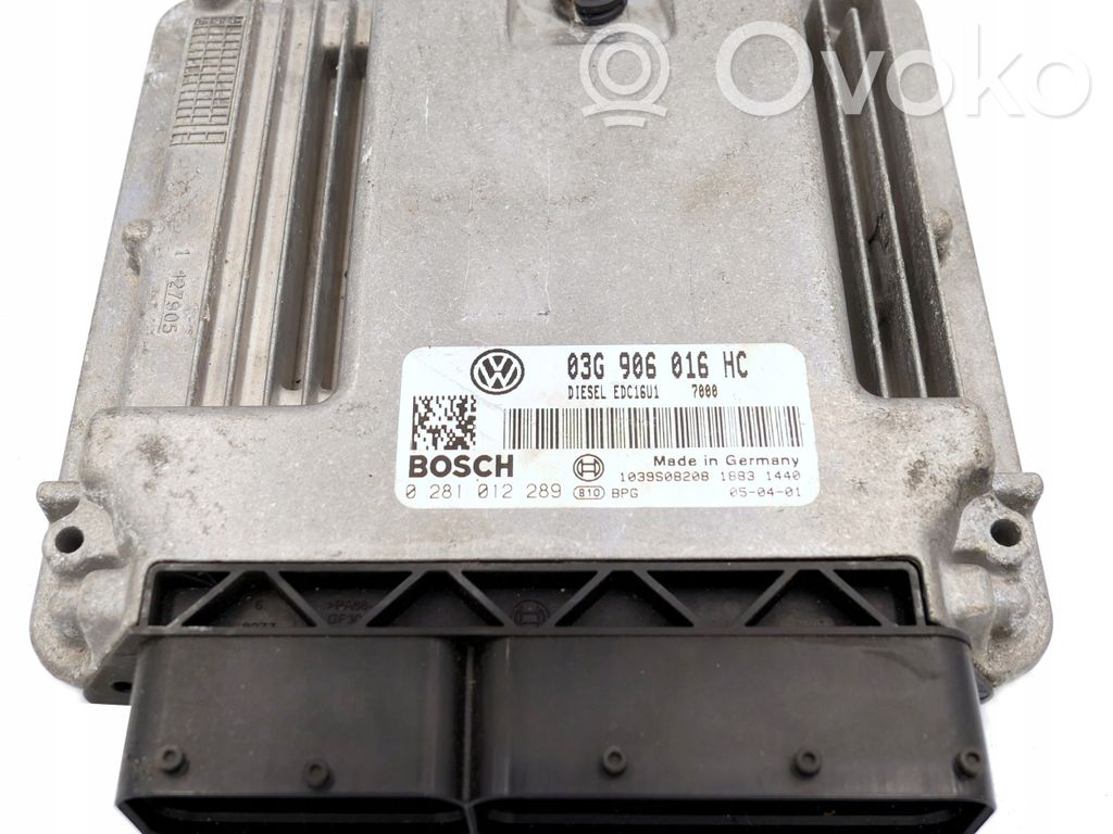 Volkswagen Caddy Engine control unit/module 