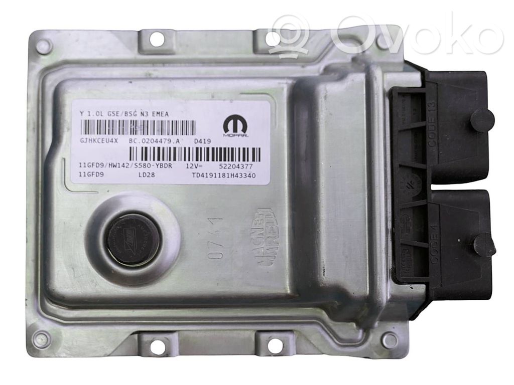 Engine control unit/module   52204377,BC0204479A,11GFD9