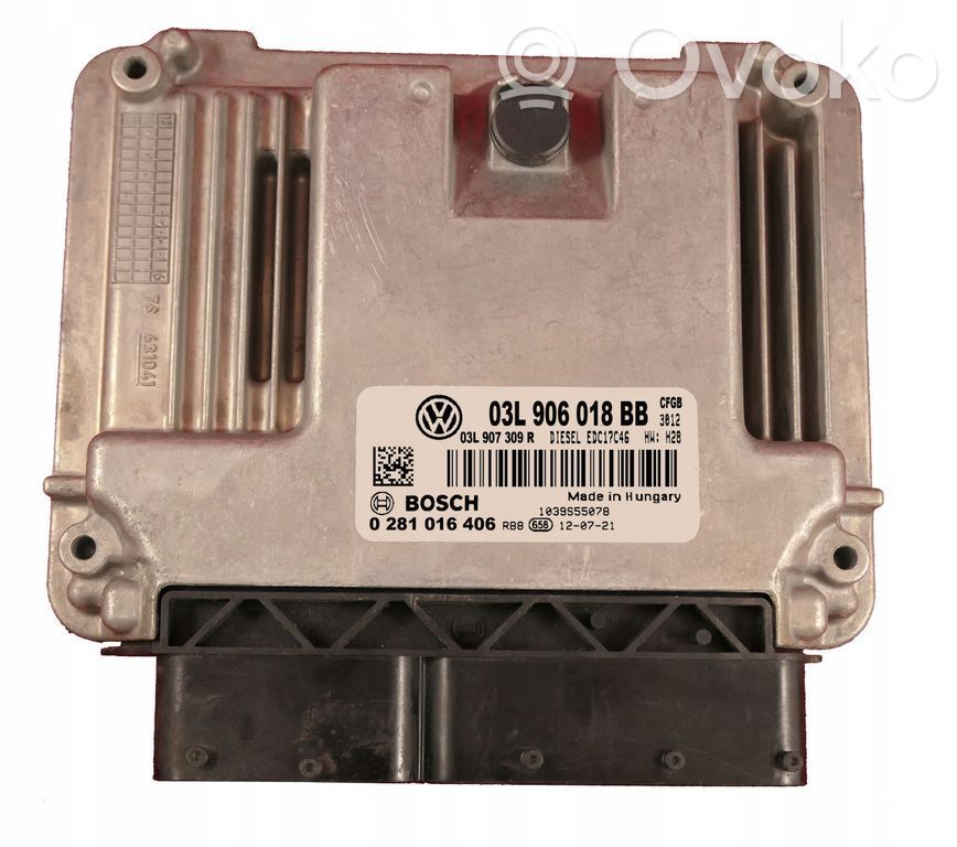 Volkswagen Golf VI Engine control unit/module 