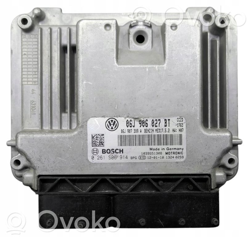 Engine control unit/module ECU   06J906027BT,0261S06914,06J906027BT,06J907309A,1039S51308