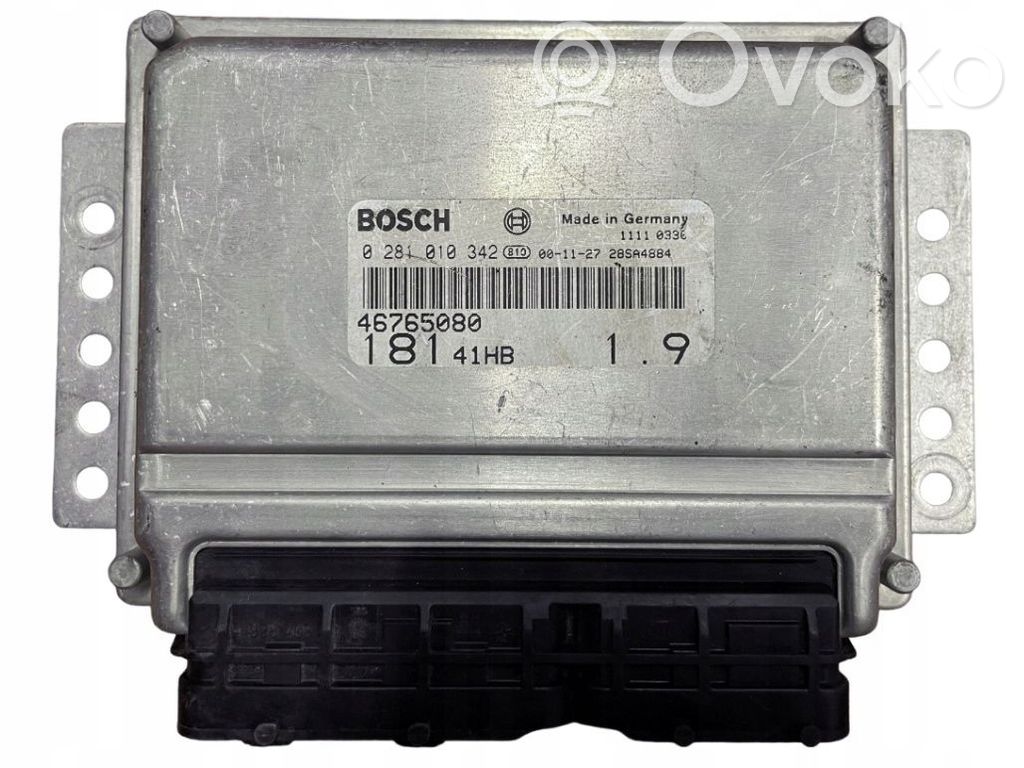 Unité de commande, module ECU de moteur   46765080,0281010342