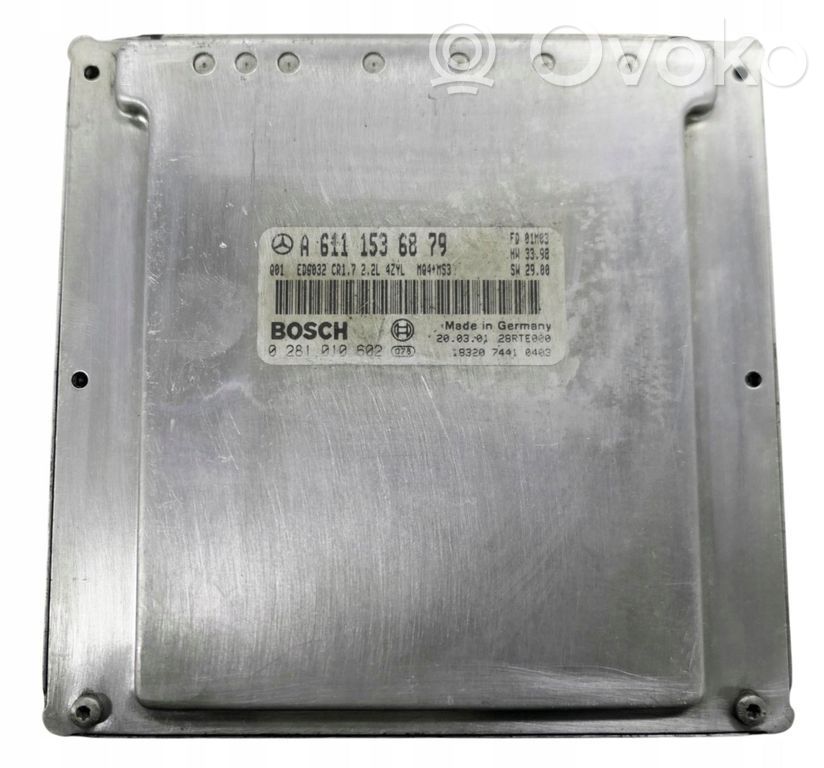 Mercedes-Benz Vito Viano W638 Engine control unit/module 