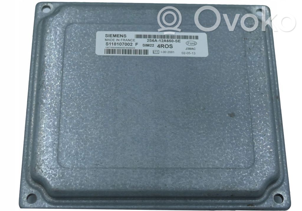 Unidad de control/módulo del motor   2S6A12A650SE