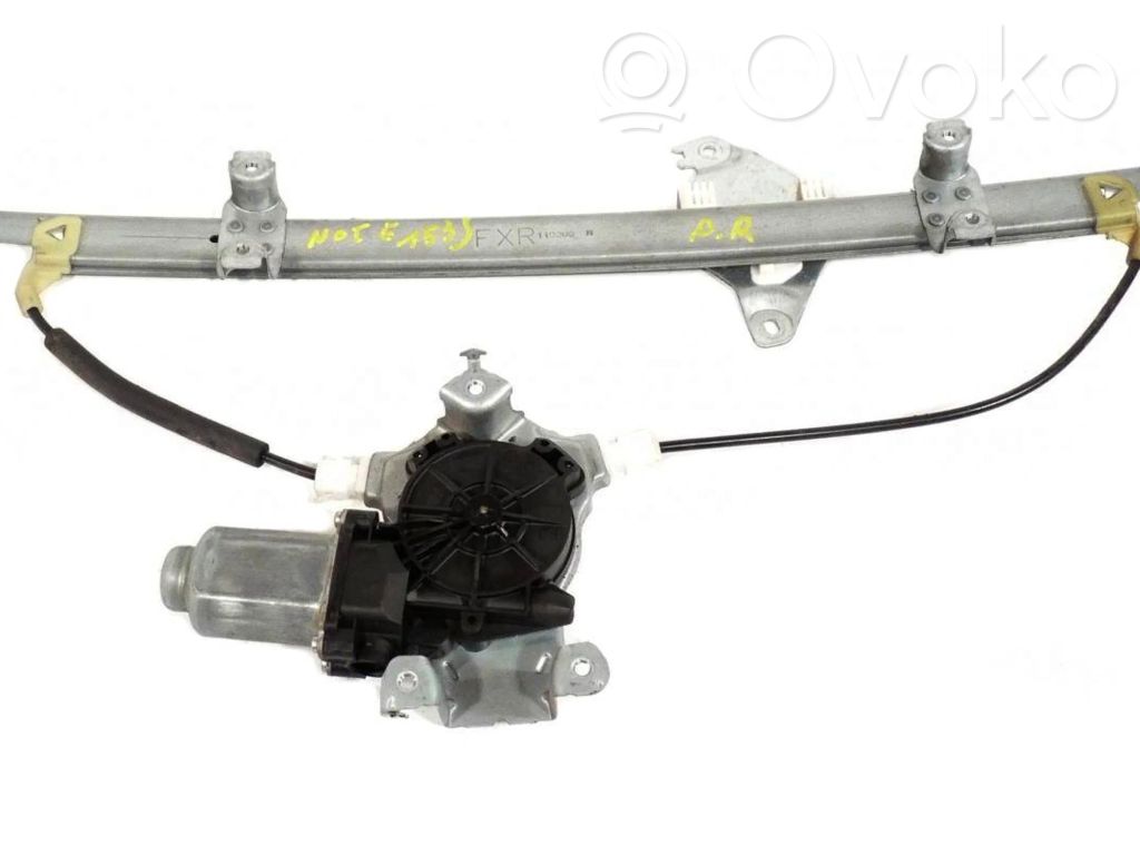 Front door window regulator with motor