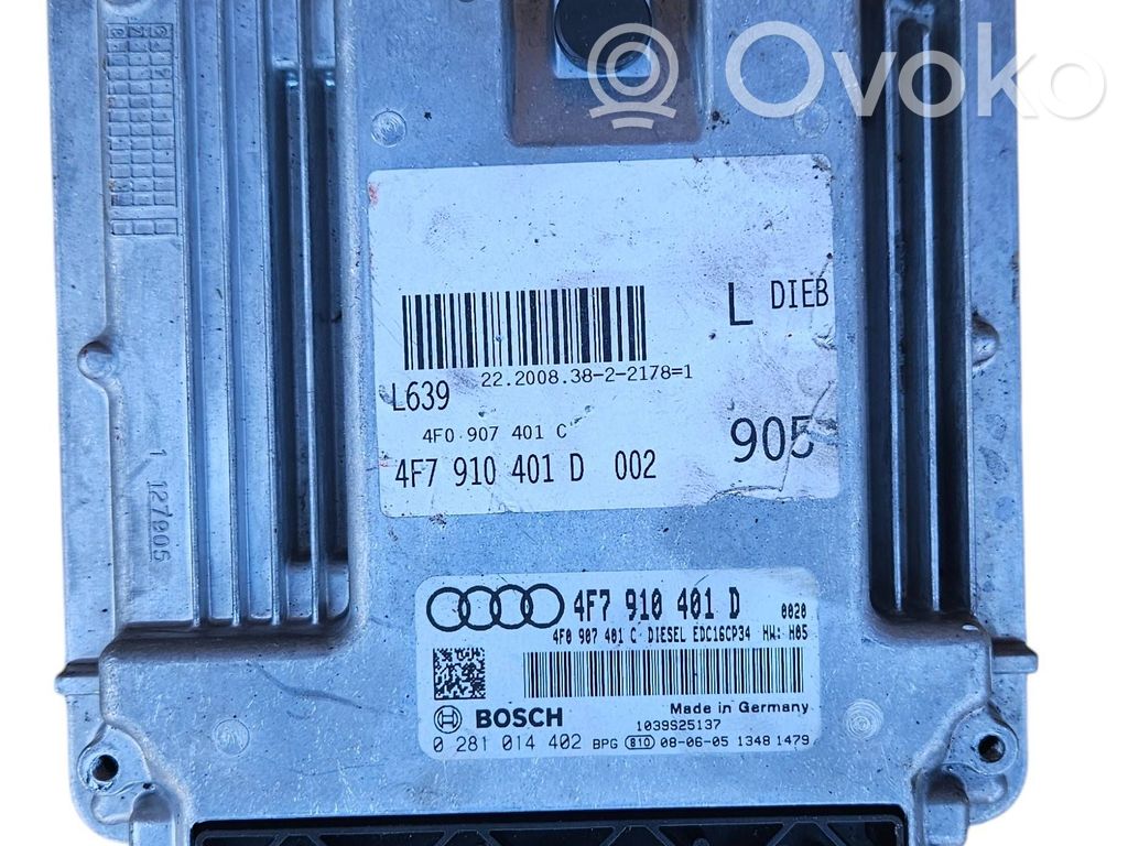 Audi A6 Allroad C6 Unidad de control/módulo del motor 