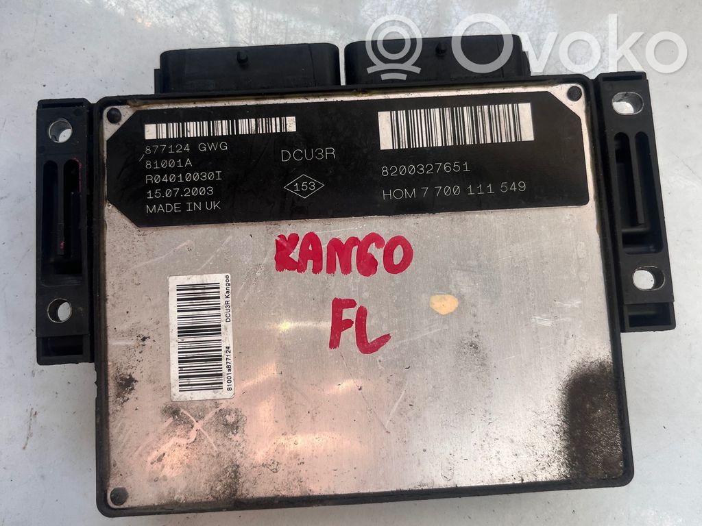 Renault Kangoo I Engine control unit/module 