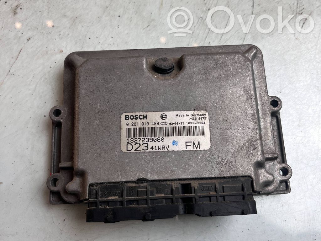 Engine control unit/module   0281010489,1327239080