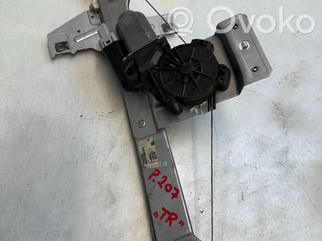 Peugeot 207 Macara geam ușă spate cu motor 