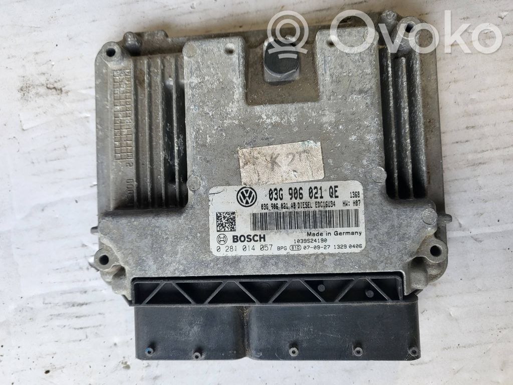 Engine control unit/module   03G906021QE,03G906021AB,0281014057