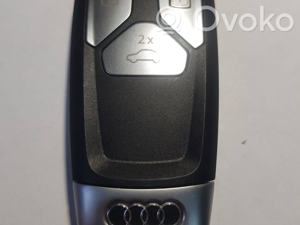 Audi A4 S4 B9 8W Užvedimo raktas (raktelis)/ kortelė 