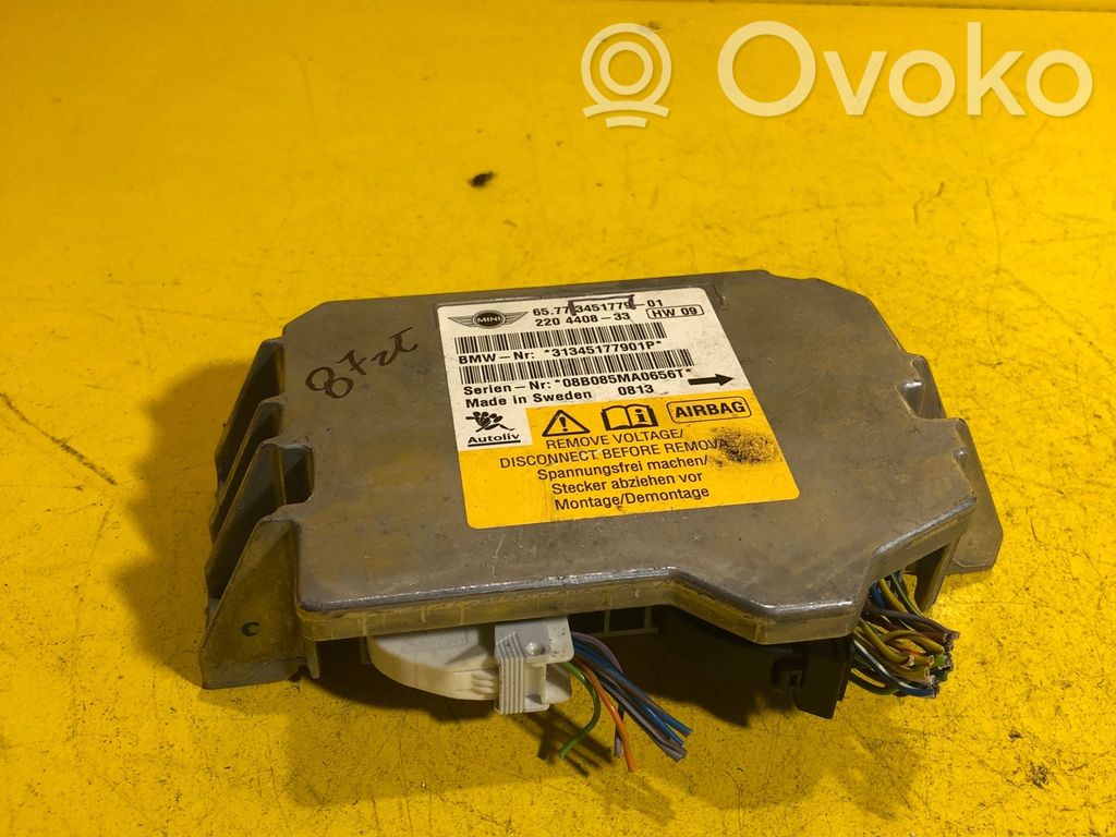 Airbag control unit/module   3451779,RZ4R5P2K9