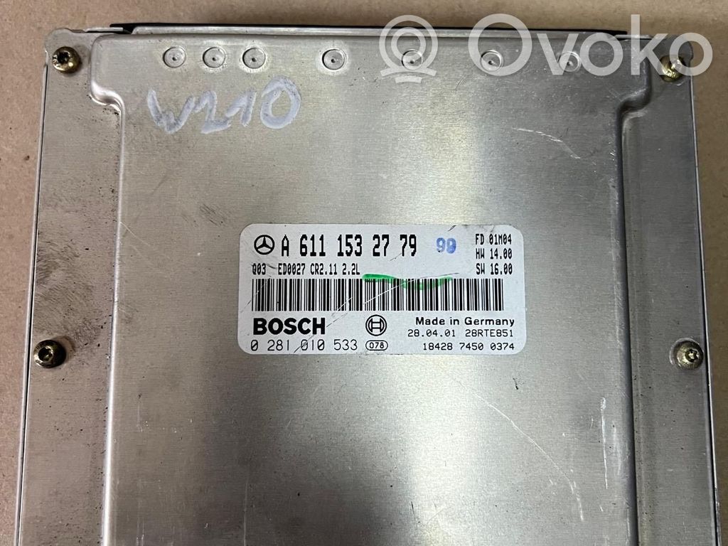 Mercedes-Benz E W212 Engine control unit/module 