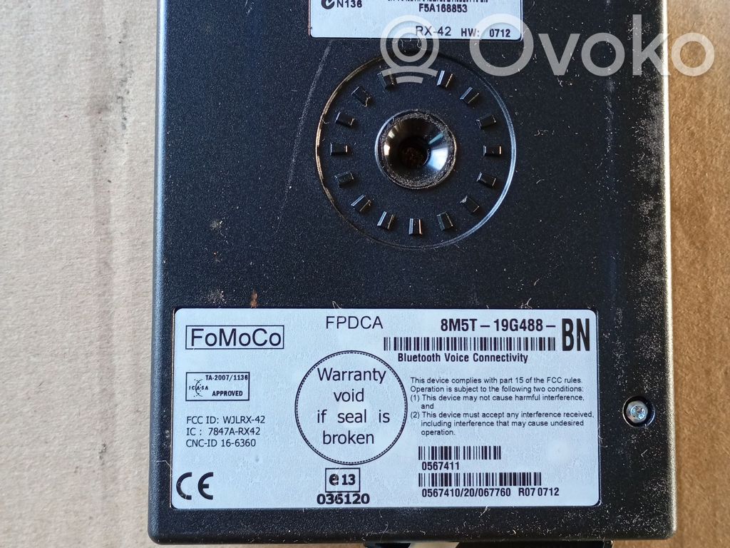 Ford Transit -  Tourneo Connect Bluetooth control unit module 