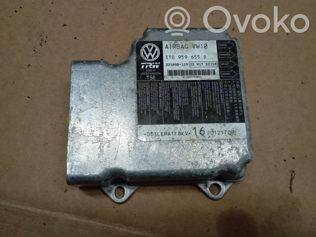 Skoda Superb B6 (3T) Unitate/modul de comandă airbaguri 