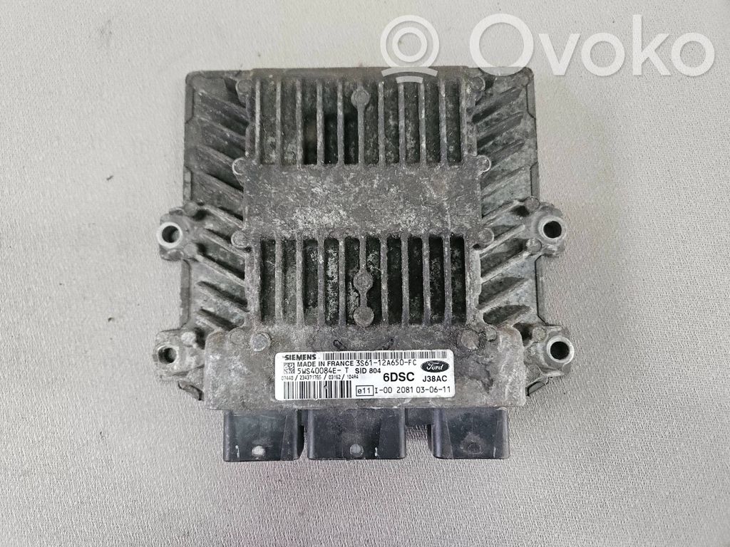 Engine control unit/module   3S6112A650FC,02081030611,5WS40084ET,3S6112A650FC