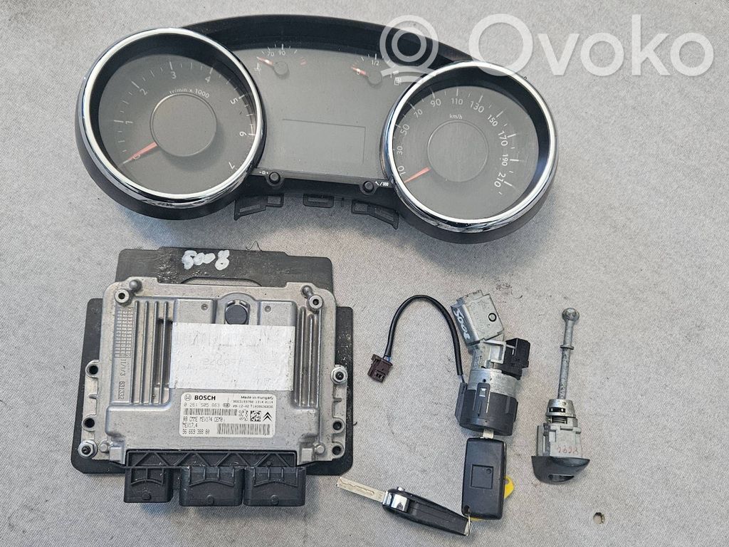 Peugeot 5008 Engine ECU kit and lock set 