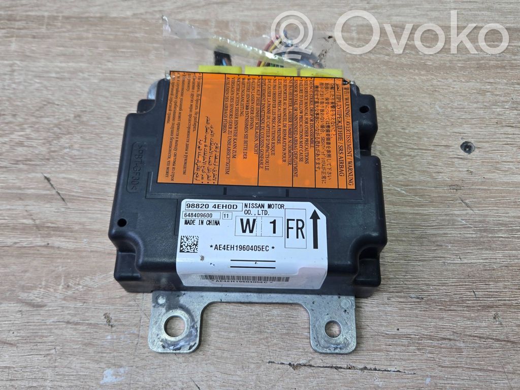 Nissan Qashqai Sterownik / Moduł Airbag 