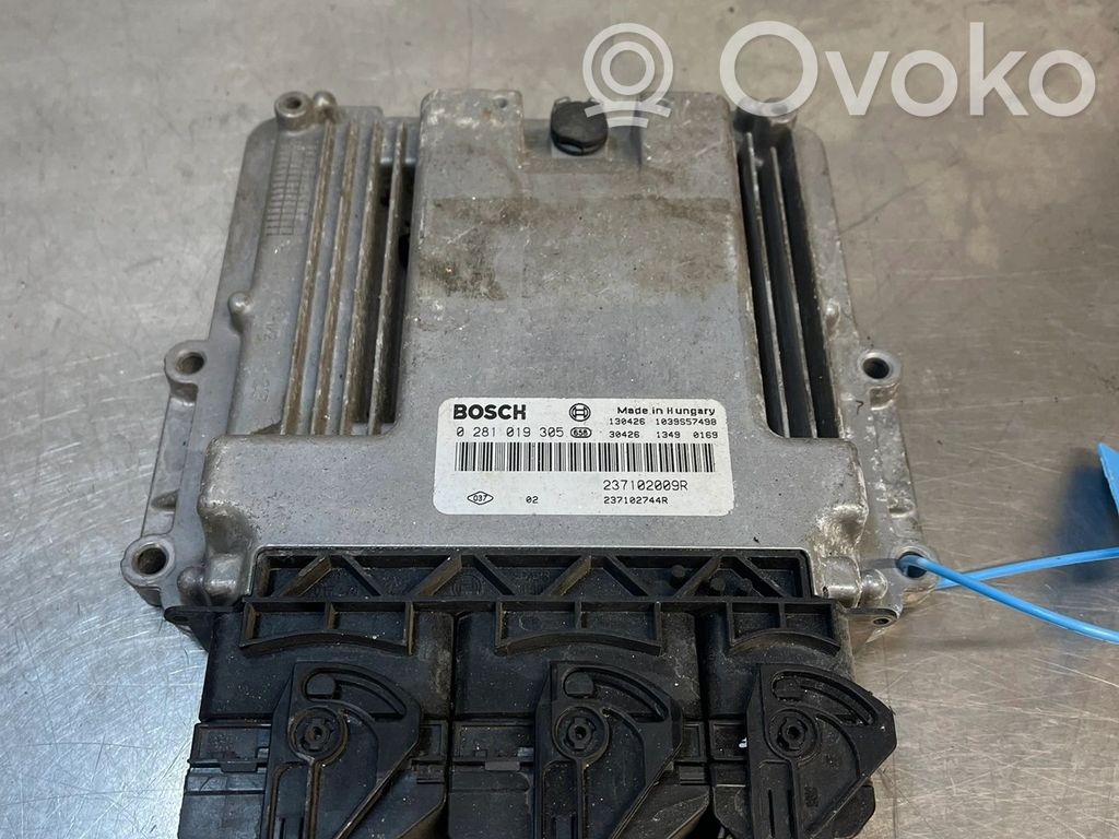 Engine control unit/module ECU   237102009R,0281019305