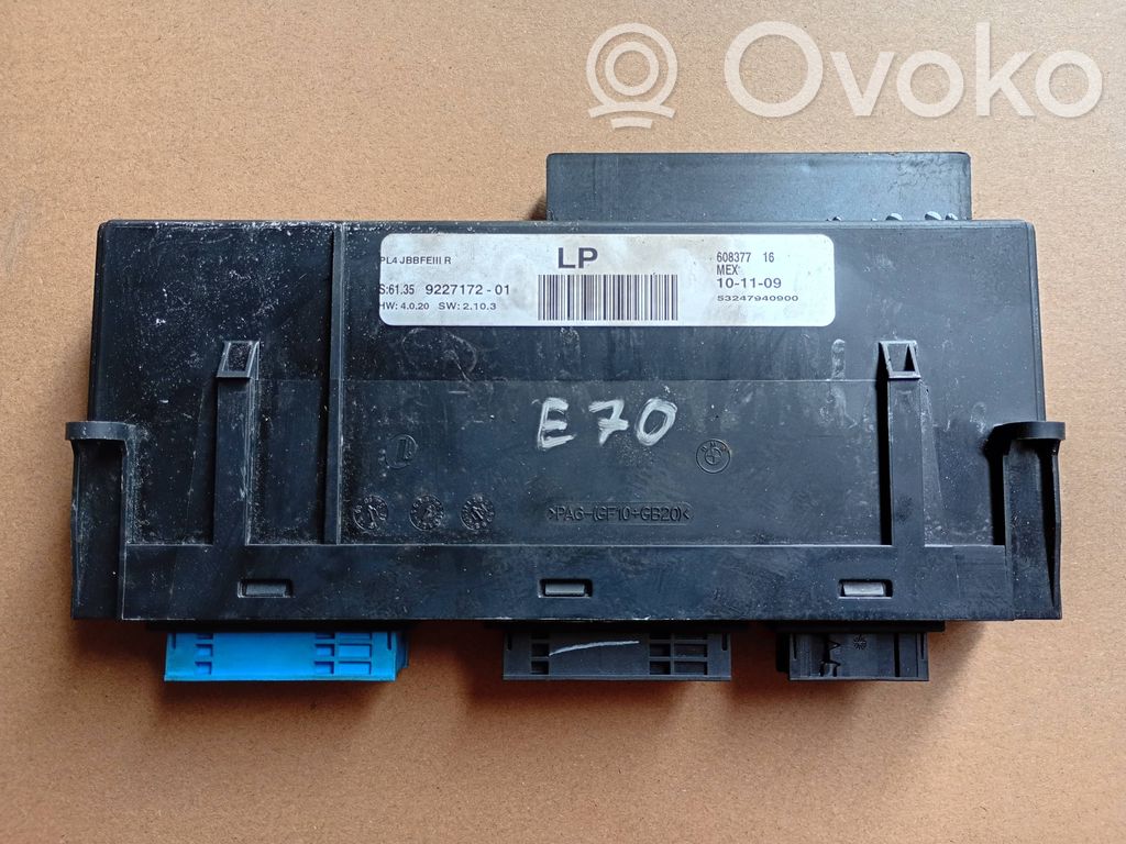 Central body control module   9227172