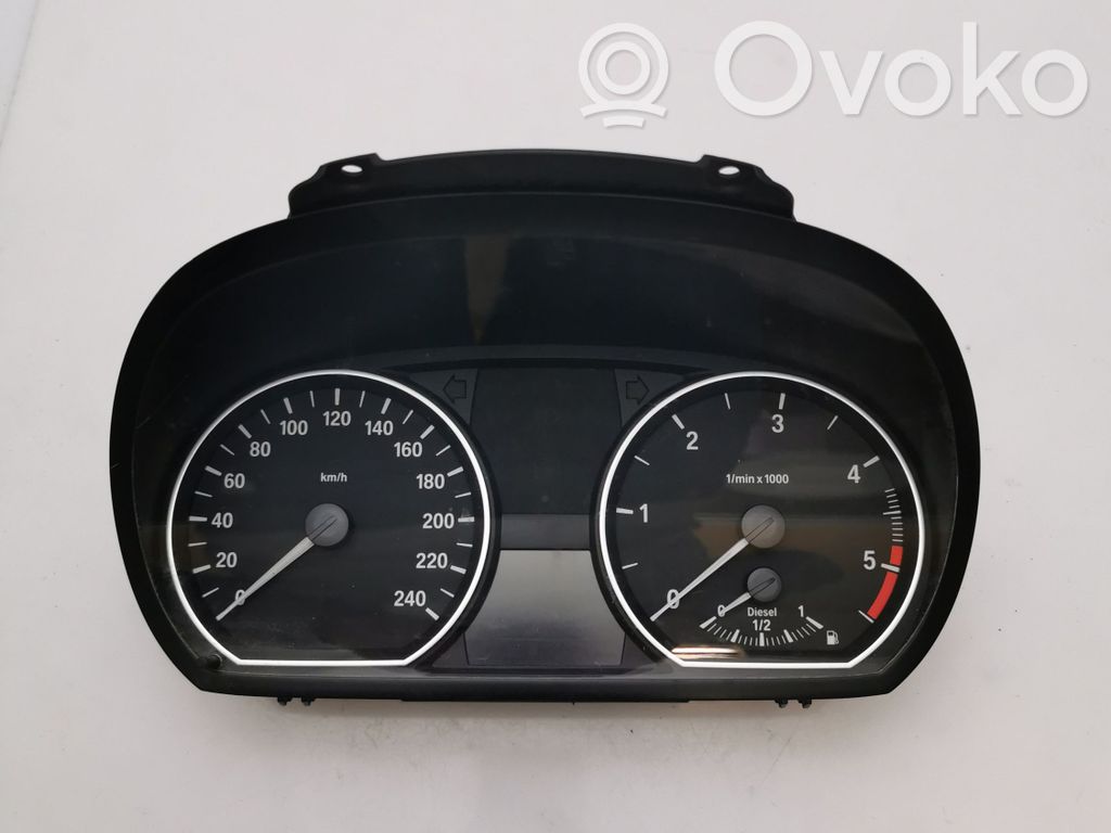 BMW 1 E81 E87 Spidometras (prietaisų skydelis) 