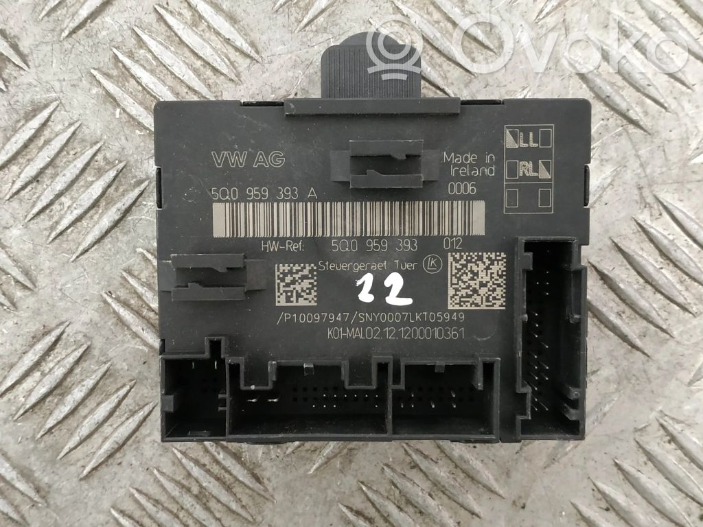 Audi A3 S3 8V Unité de commande module de porte 