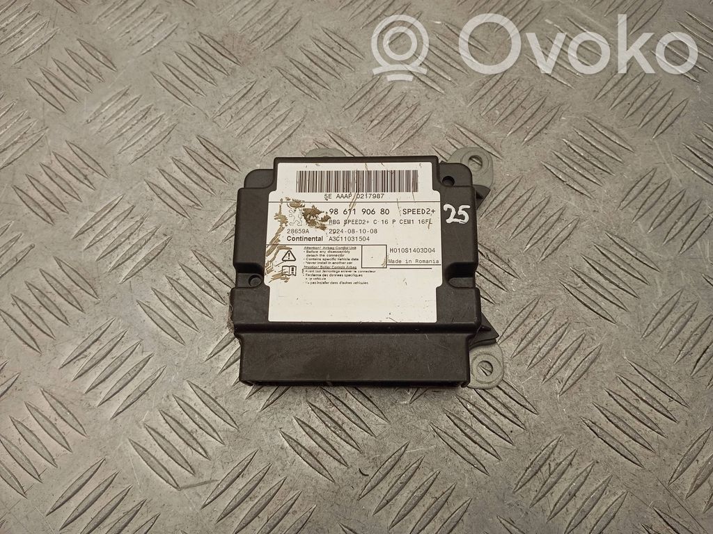 Sterownik / Moduł Airbag   9861190680,28659A