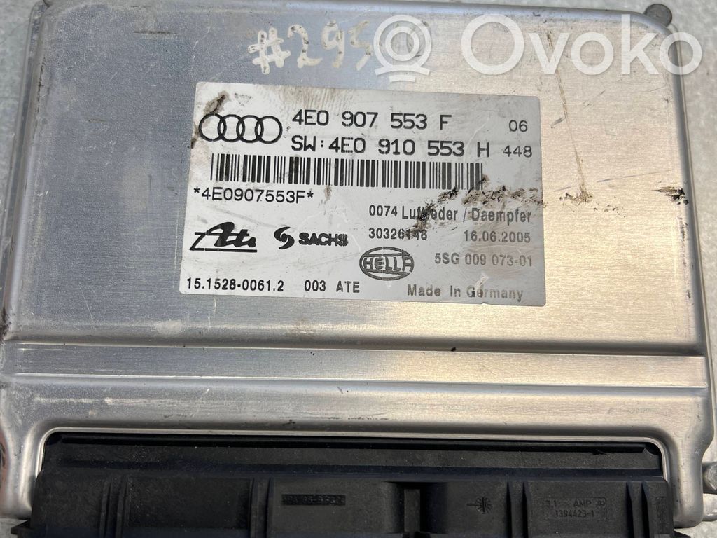 Module de commande suspension pneumatique arrière   4E0910553H,4E0910553H