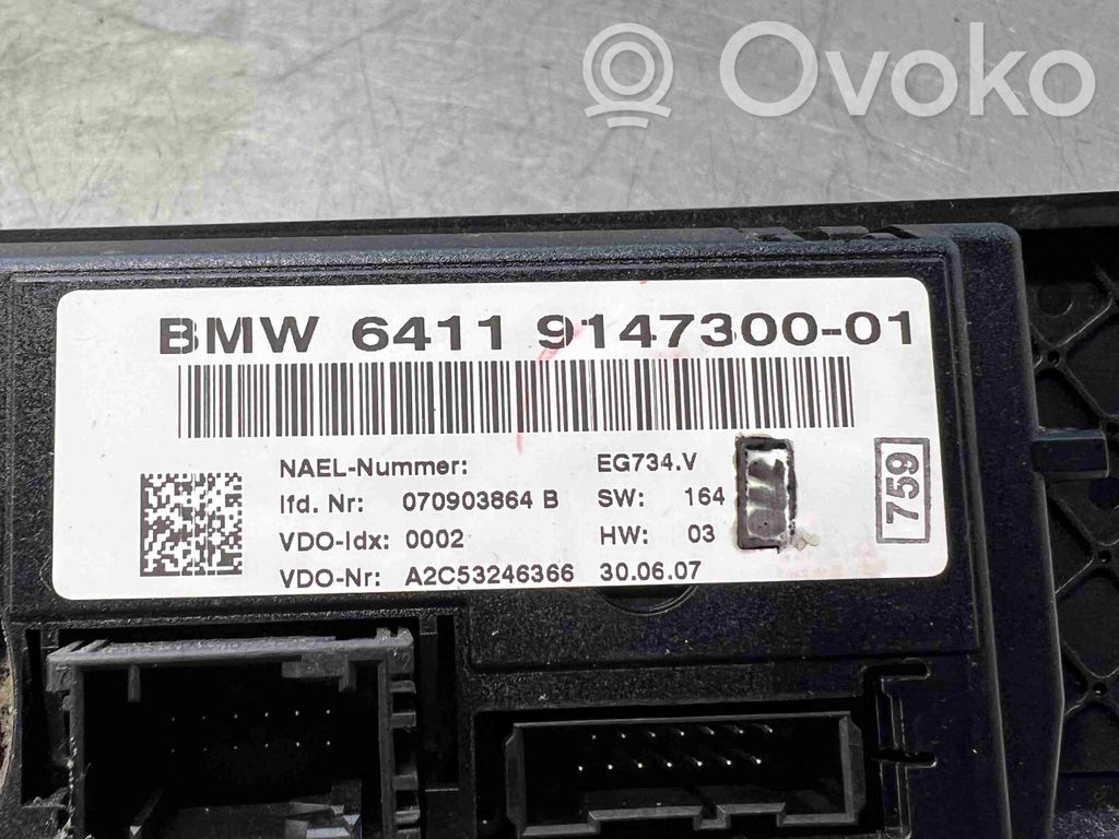 BMW 3 E92 E93 Climate control unit 