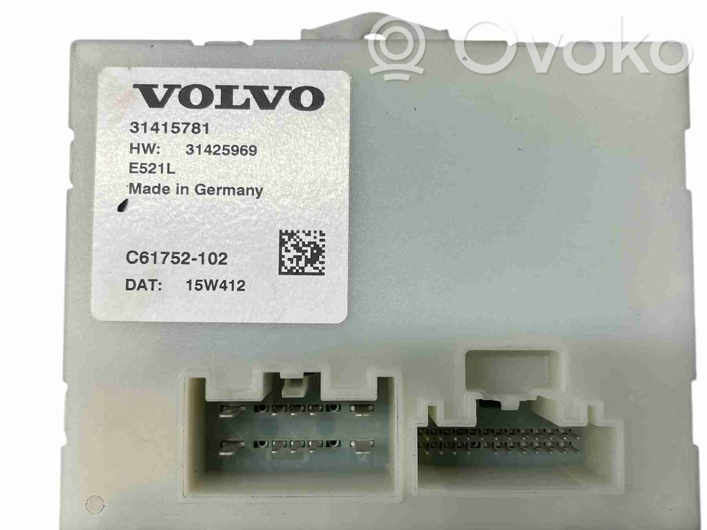 Volvo XC60 Tailgate/trunk control unit/module 
