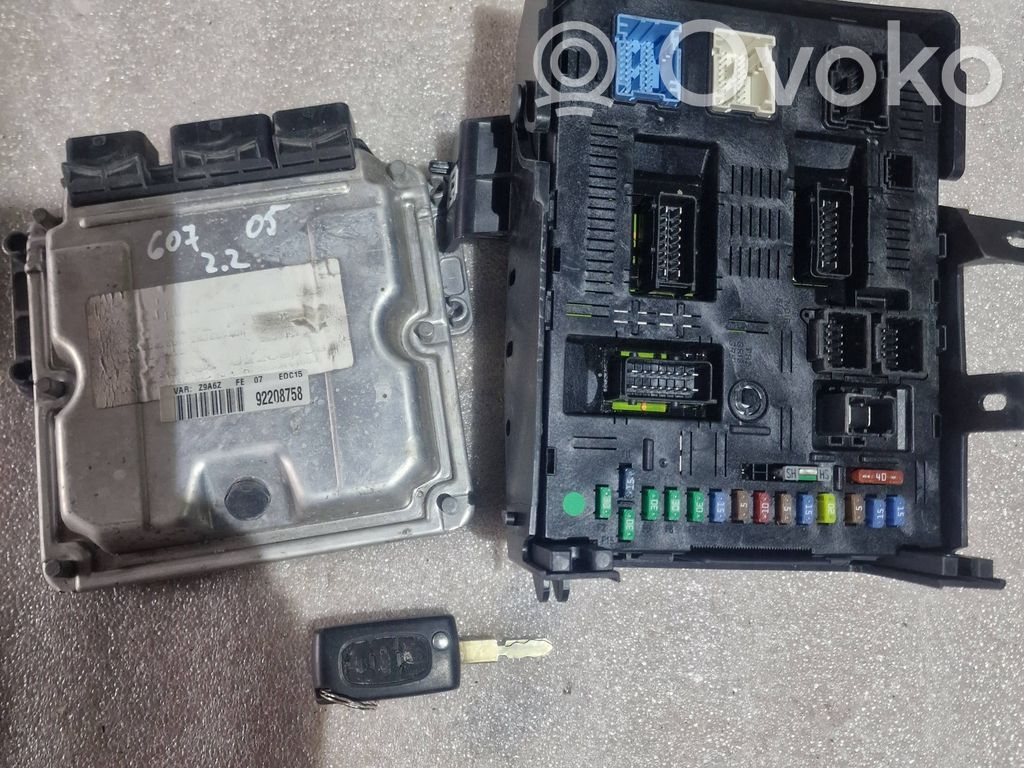 Citroen C8 Engine ECU kit and lock set 