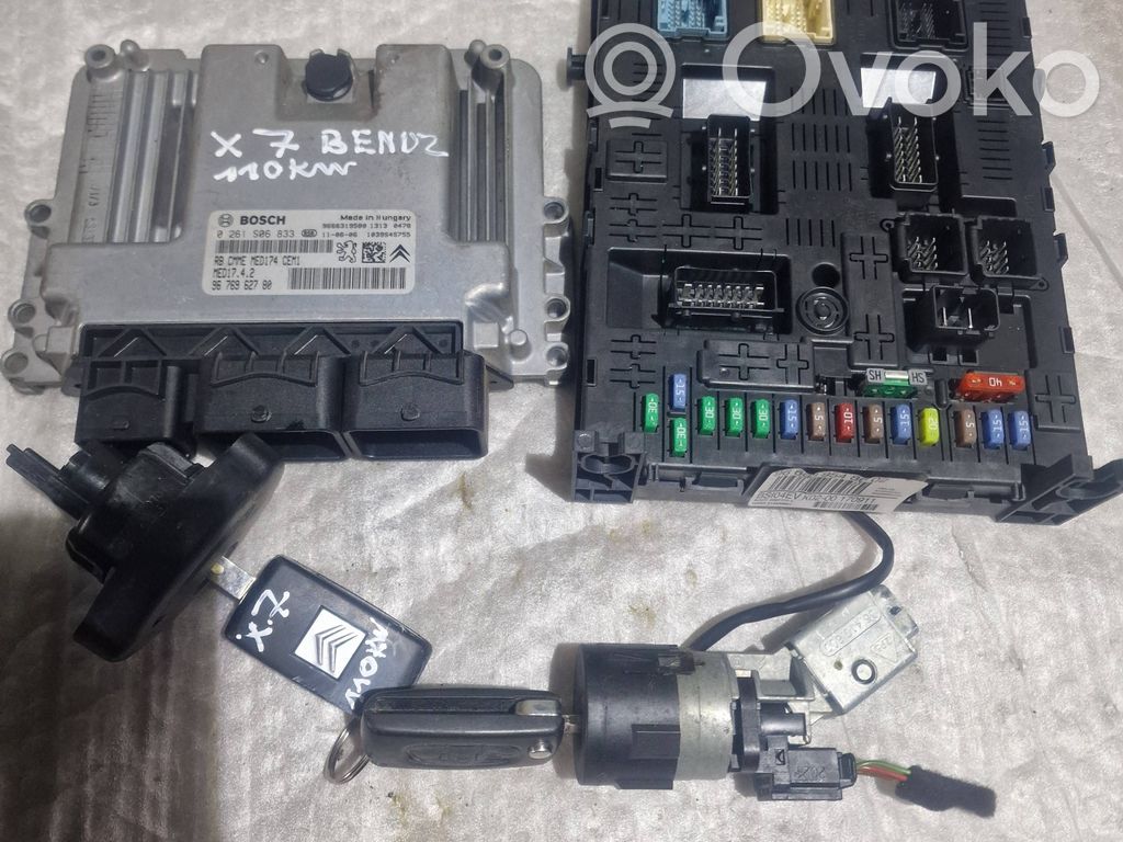 Citroen C5 Engine ECU kit and lock set 