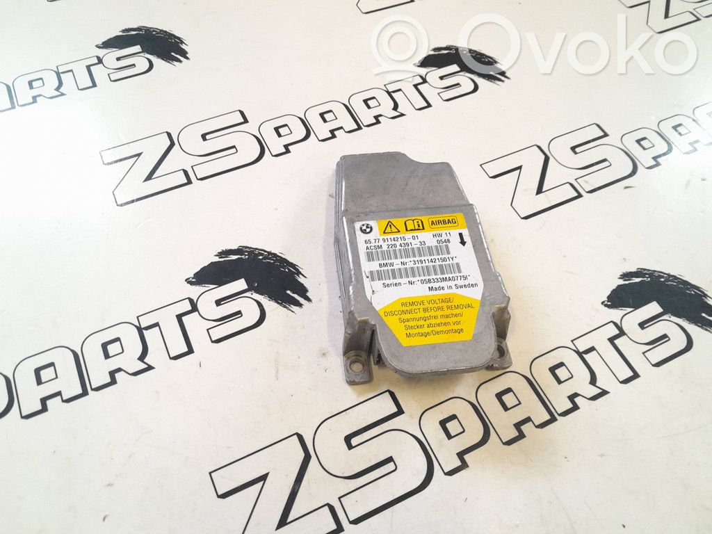 Module de contrôle airbag   9114215,05B333MA07751,220439133,31911421501Y