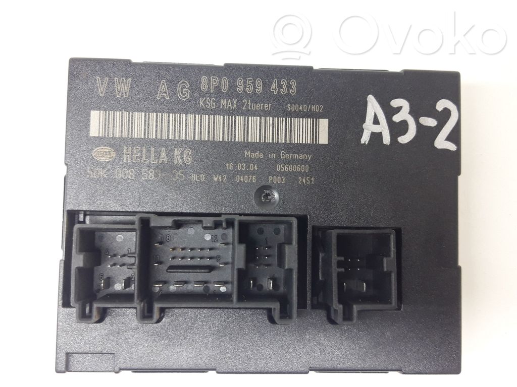 Audi A3 S3 8P Komforto modulis 