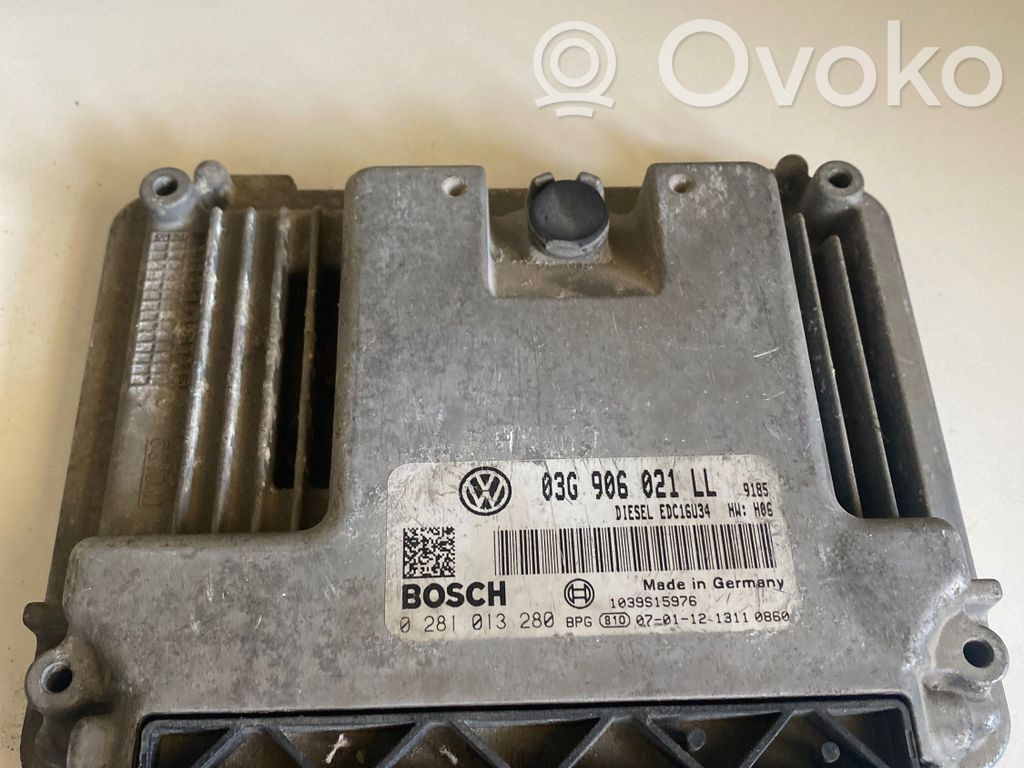 Engine control unit/module   03G906021LL,1039S15976,0281013280