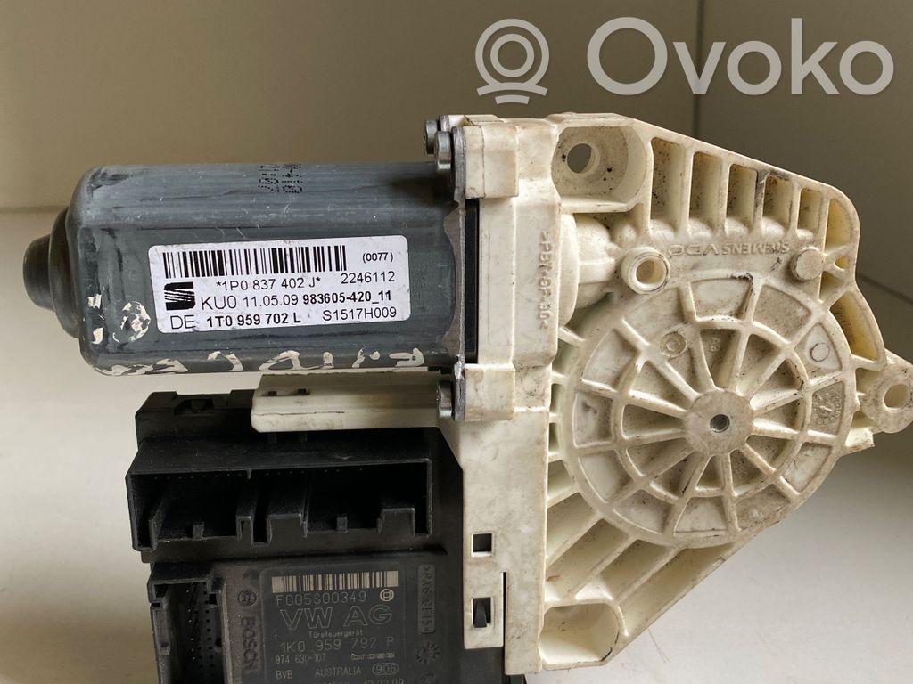 Silnik regulatora szyby drzwi przednich   1P0837402J,1K0959792P,1T0959702L