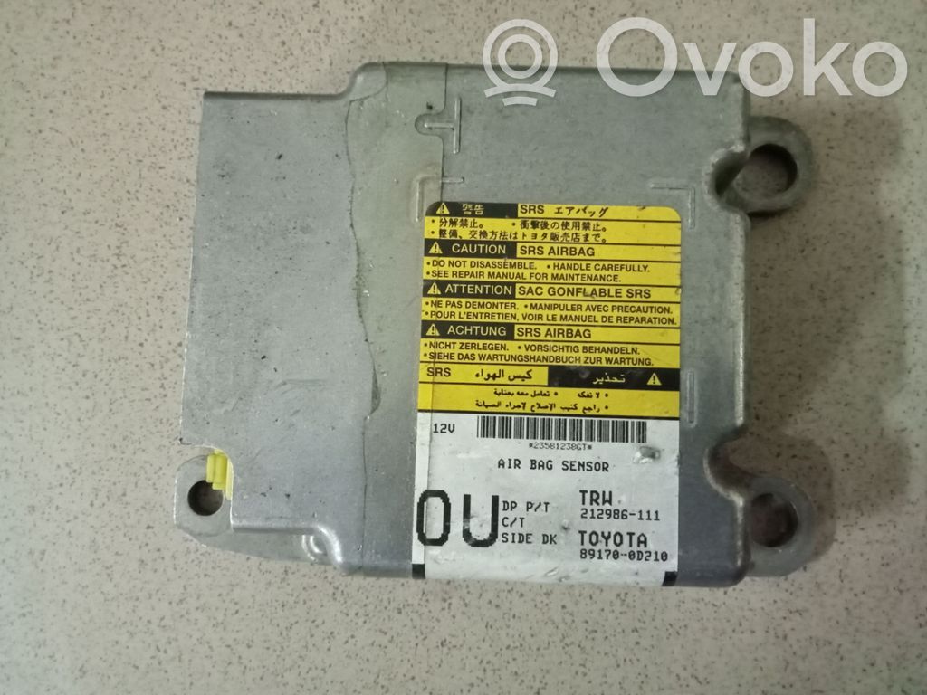 Toyota Yaris Airbag control unit/module 