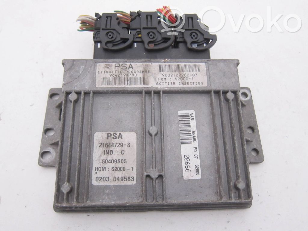 Engine control unit/module   9642191780,9632727280,216447298,216447298,963272728003,S20001